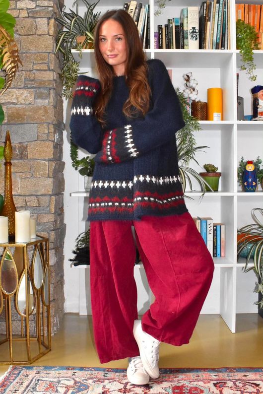 Moorland FairIsle Knit Navy